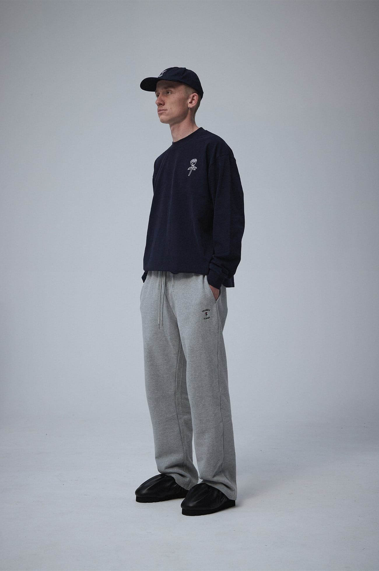 Big rose longsleeve Navy — view 3