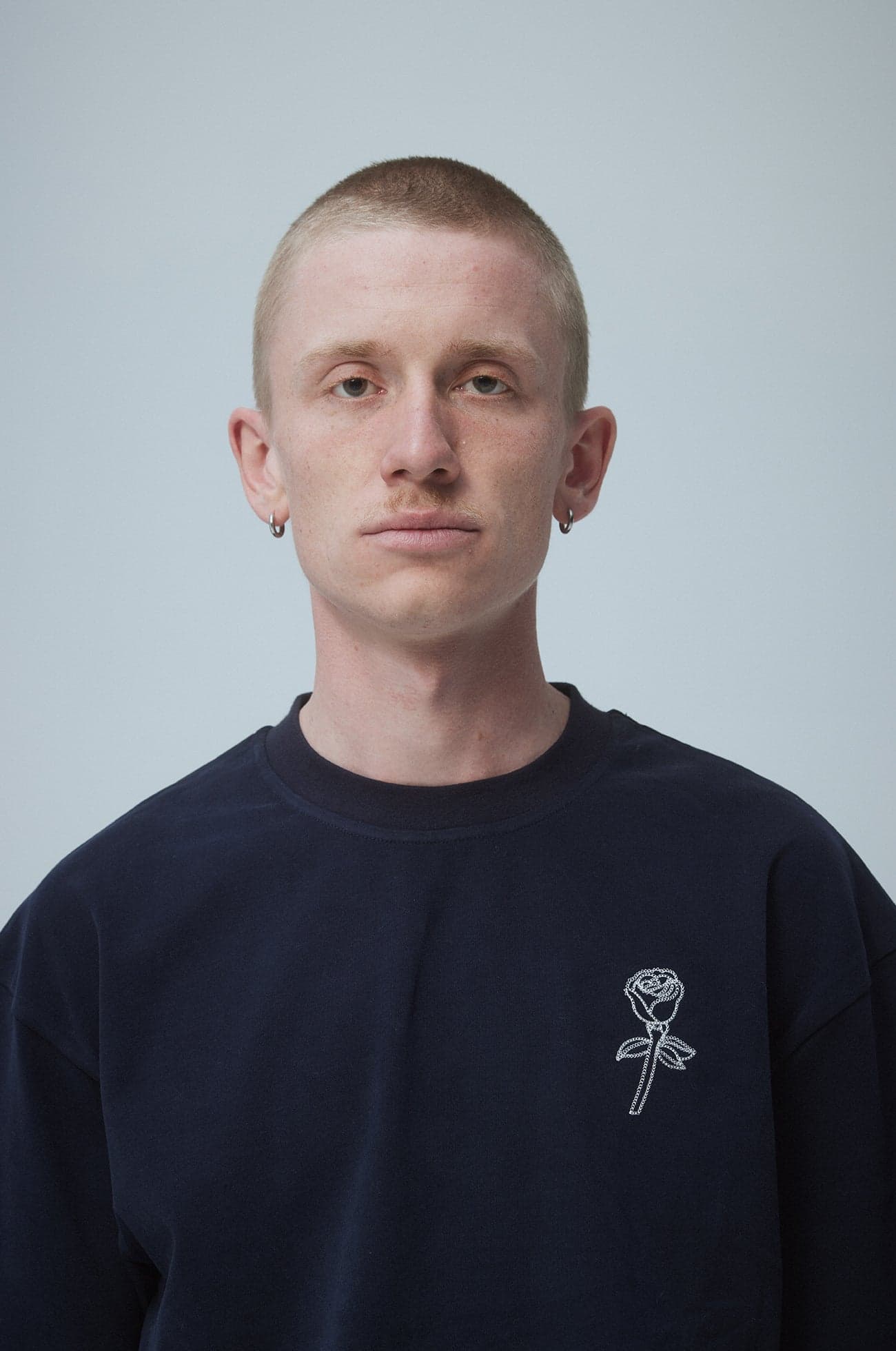 Big rose longsleeve Navy — view 4