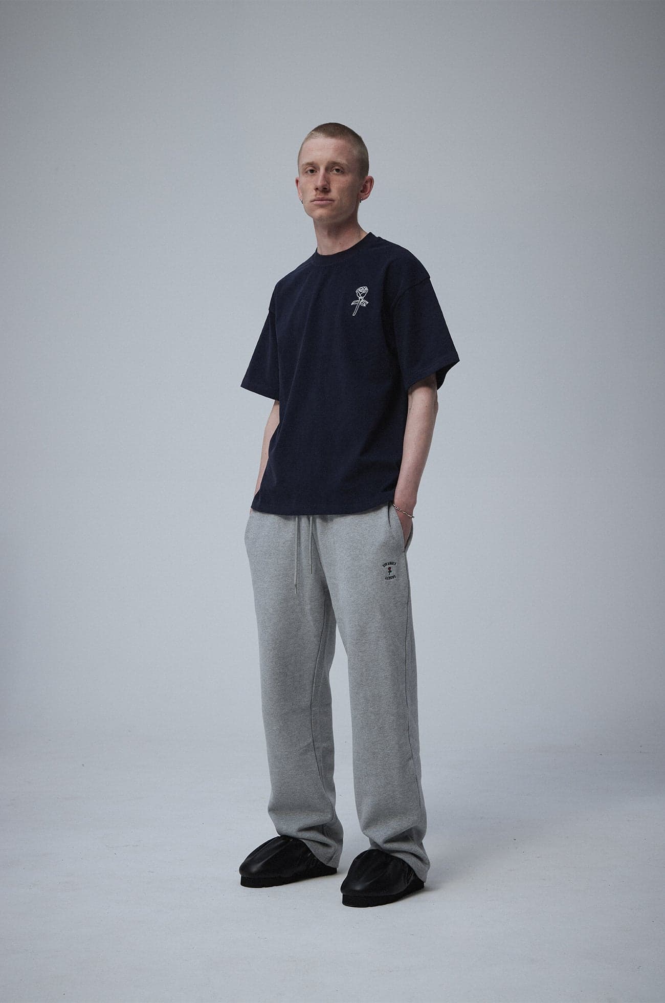 Big rose t-shirt Navy — view 3