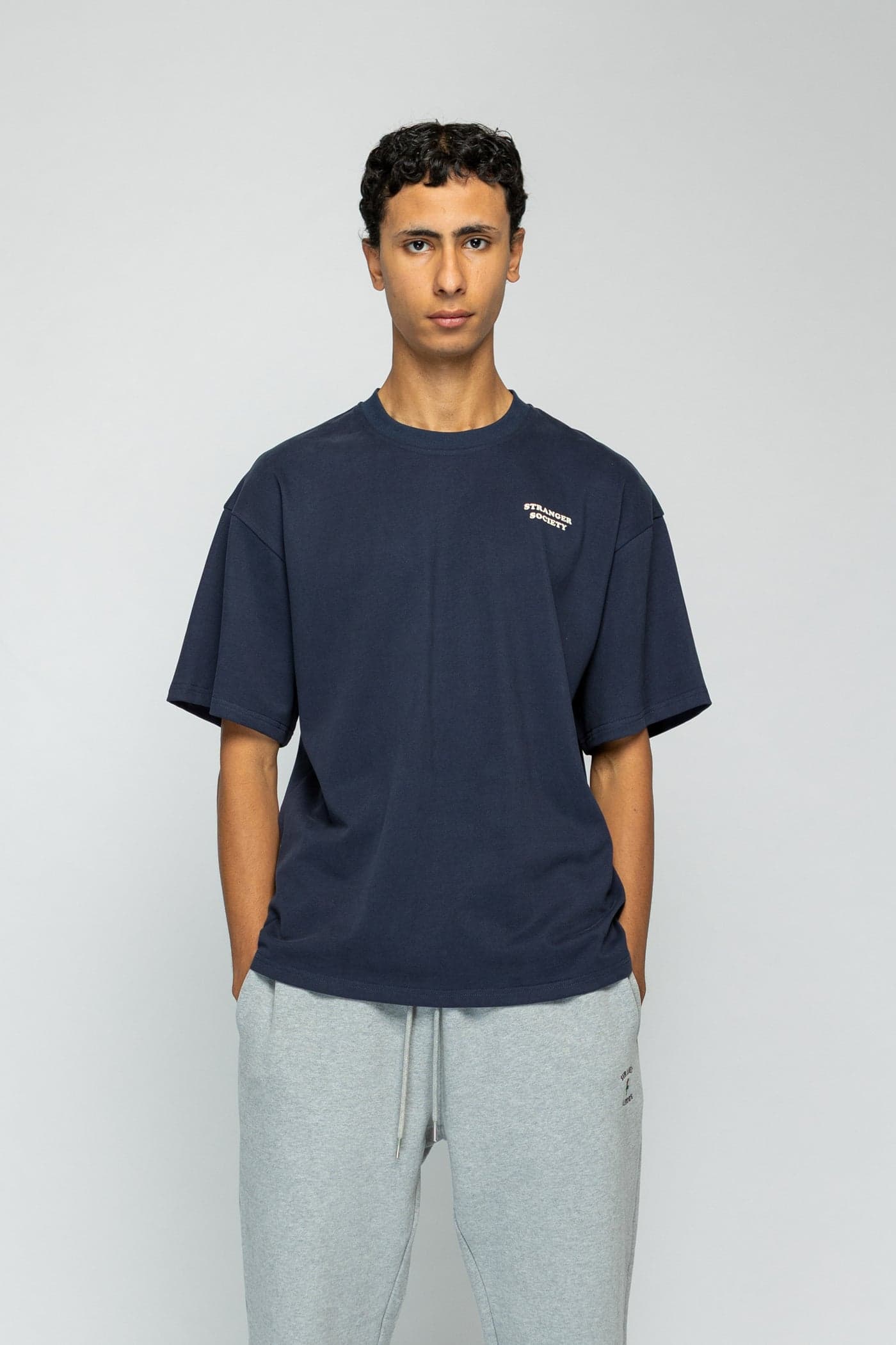 Bold Bouquet Tshirt - Navy — view 3