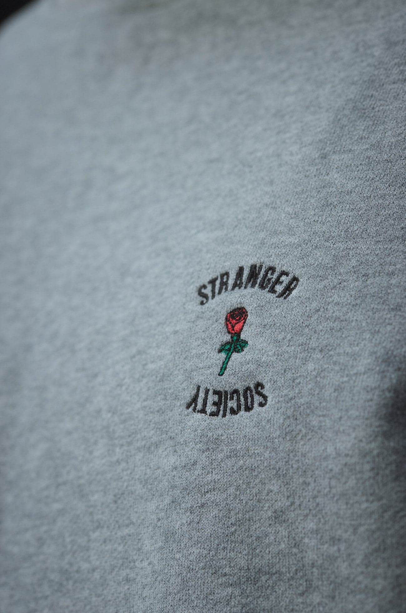Crew logo crewneck Ash melange — view 4