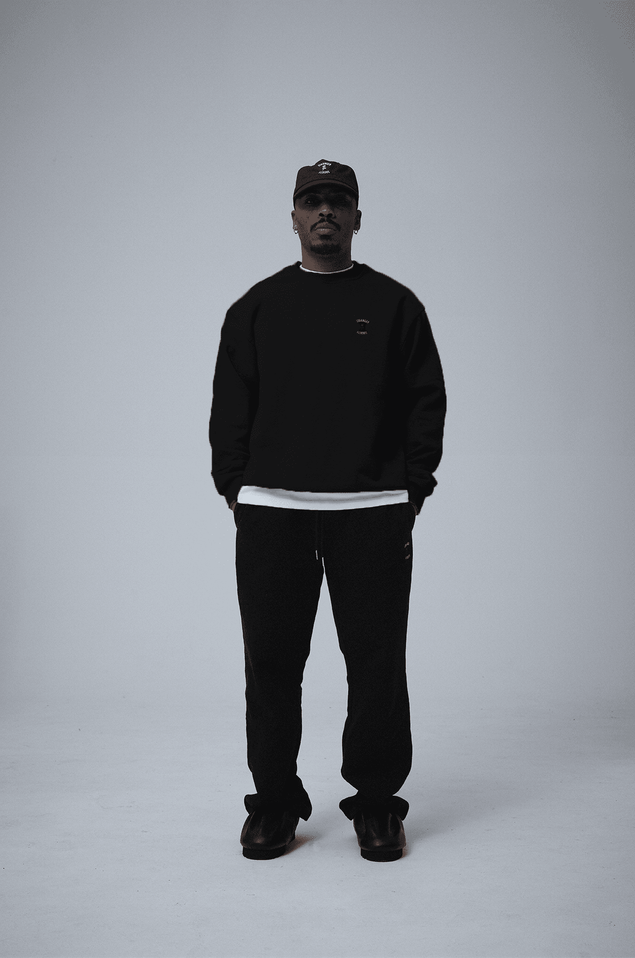 Crew logo crewneck Black