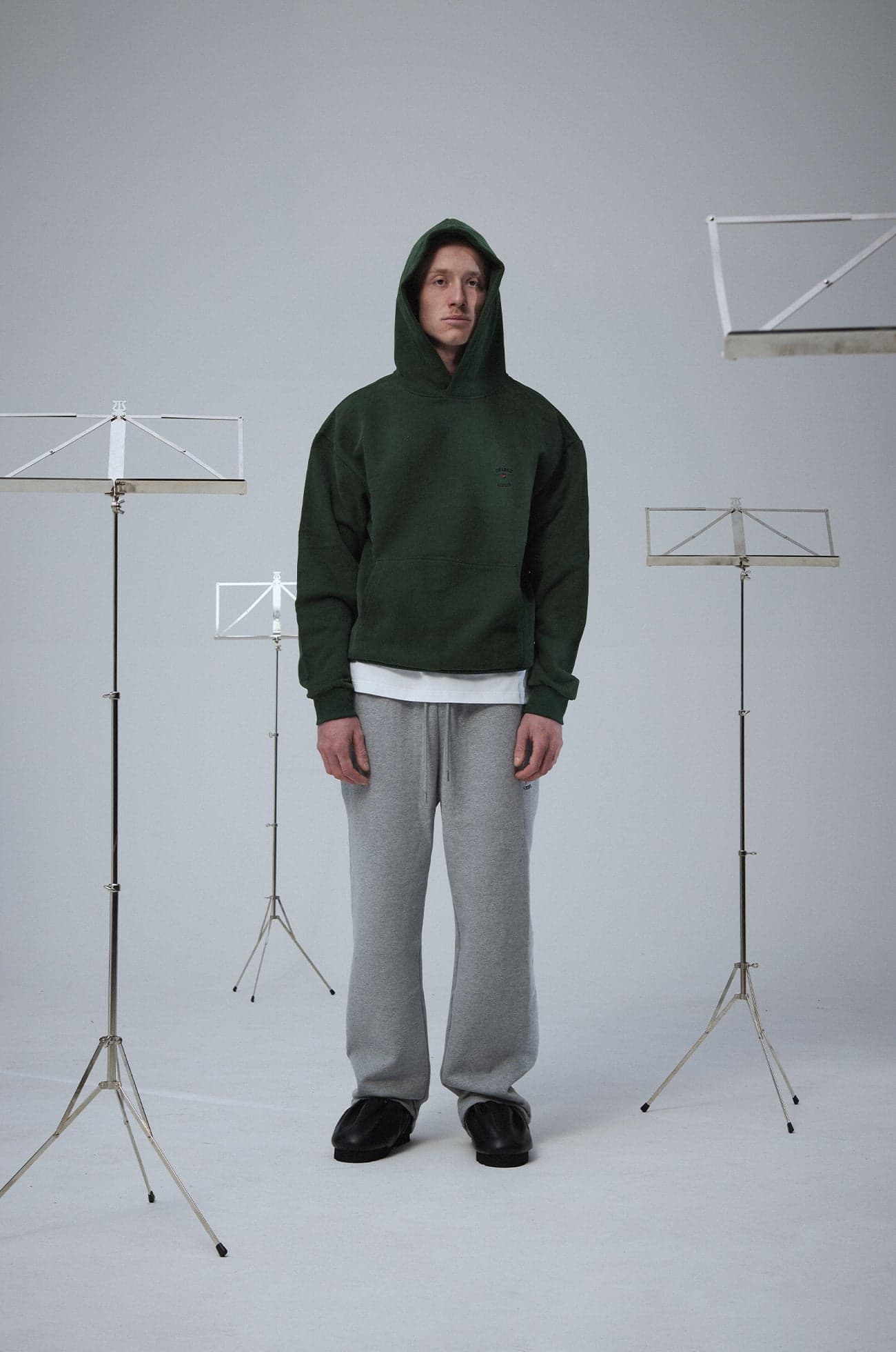 Crew logo hoodie Green
