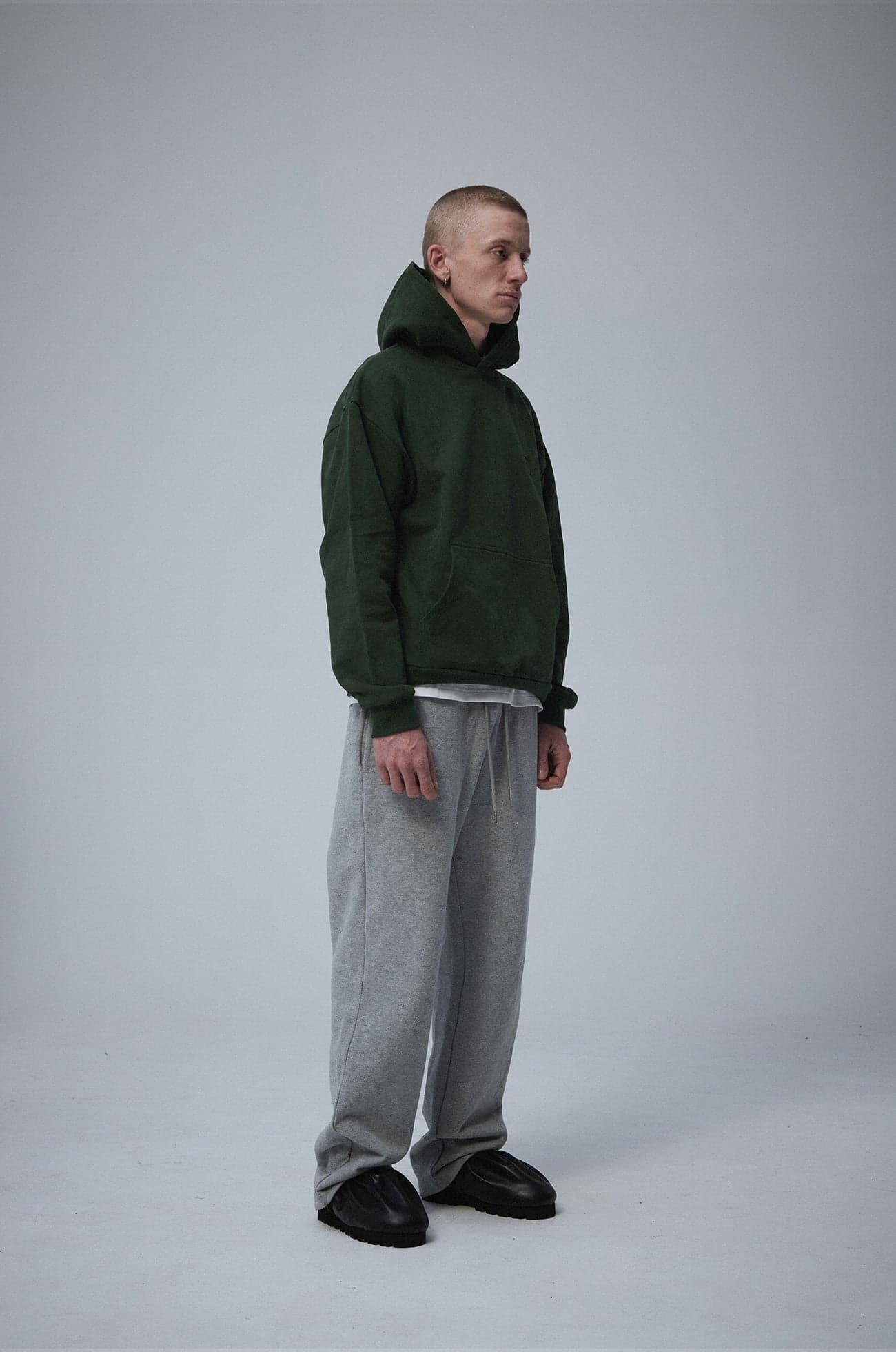 Crew logo hoodie Green — view 3