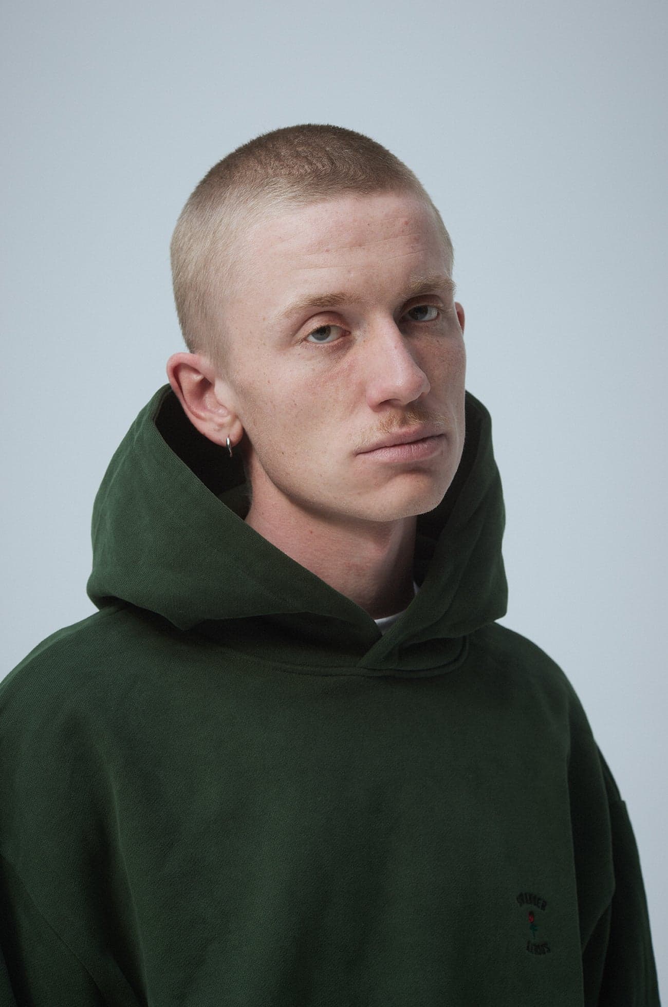 Crew logo hoodie Green — view 4