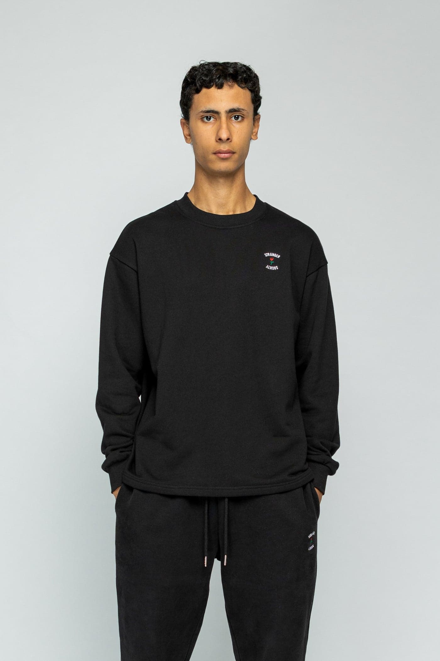 Crew Longsleeve Sweater - Black — view 3