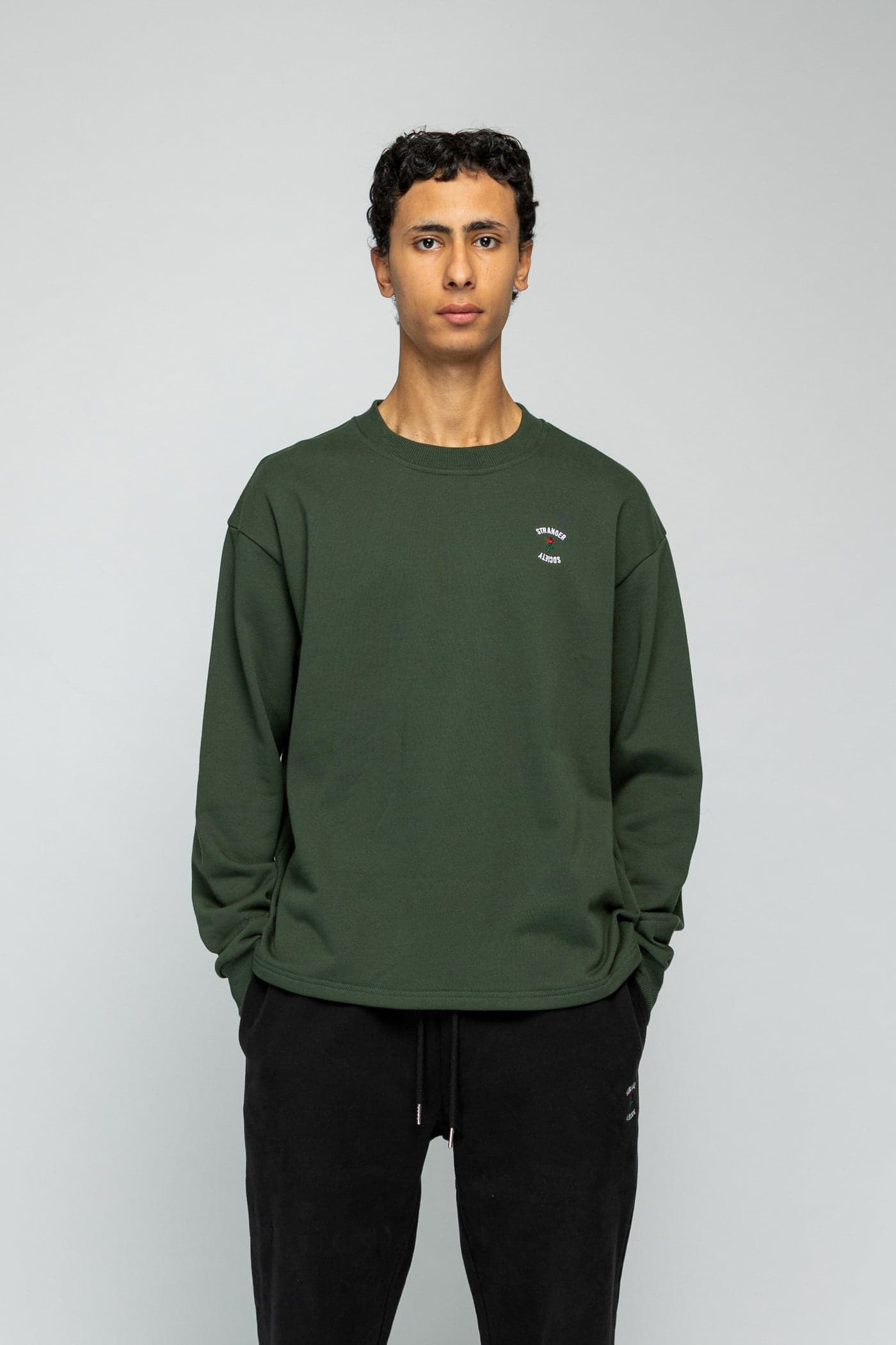 Crew Longsleeve Sweater - Green — view 3