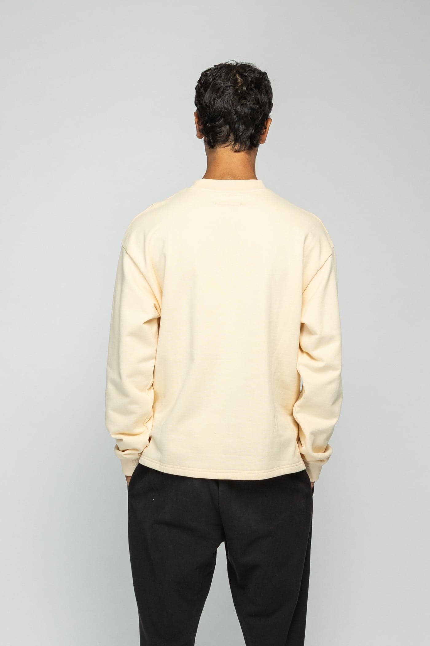Crew Longsleeve Sweater - Nude — view 4