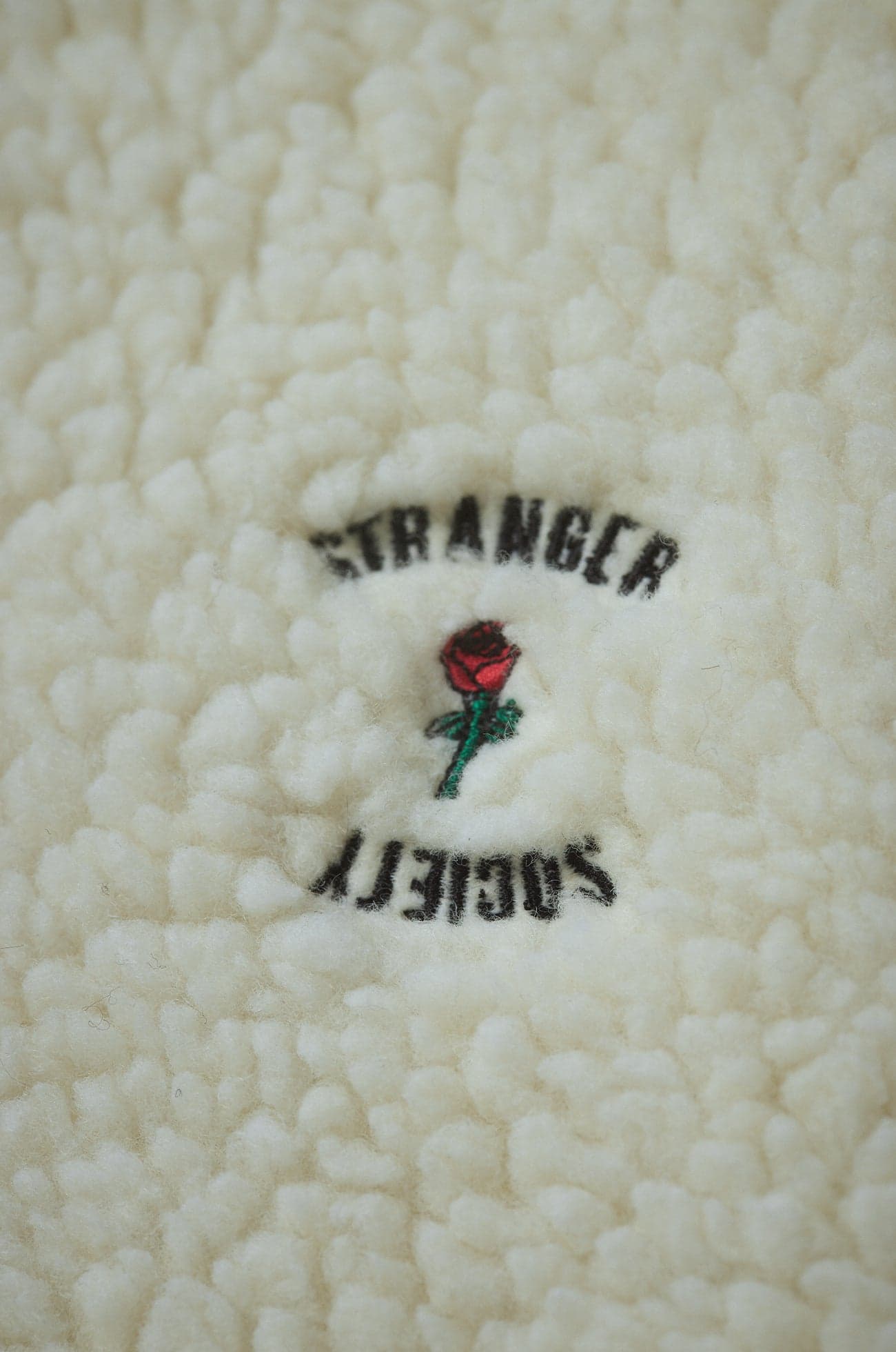 Fleece half zip Crew logo Natural — view 4