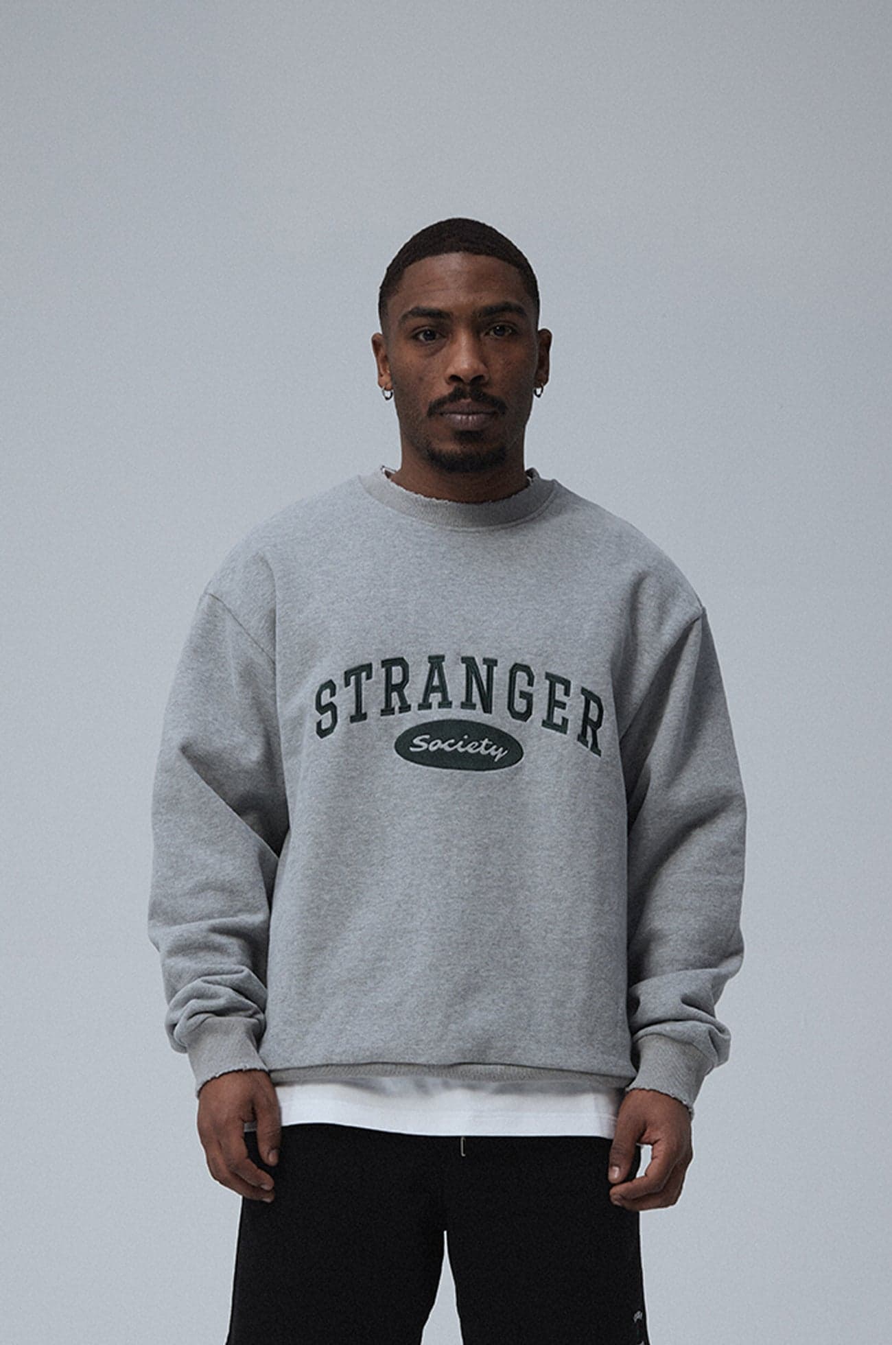 University crewneck Ash melange