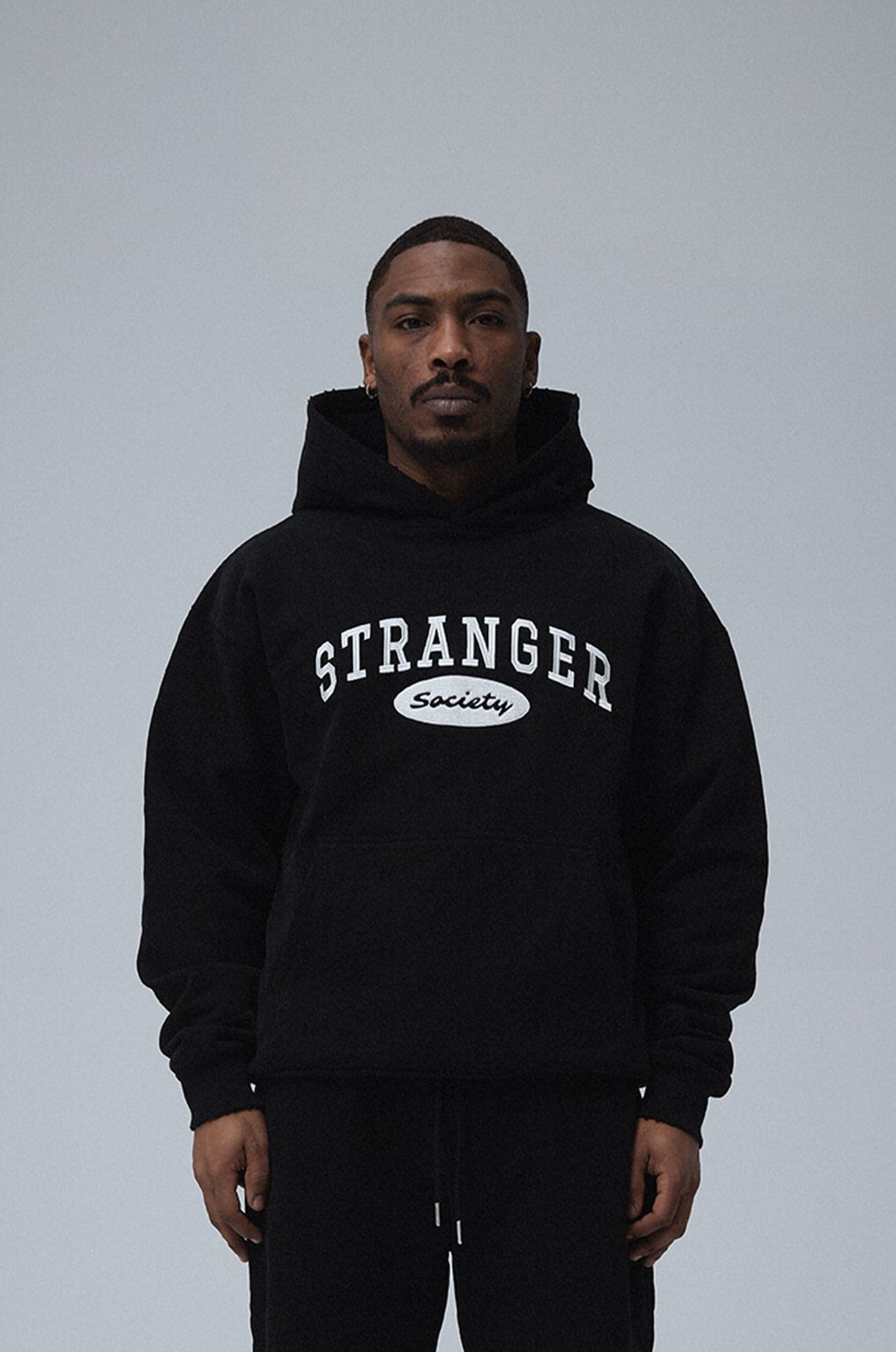 University hoodie Black